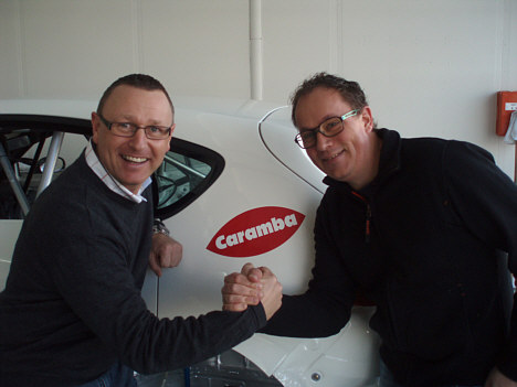 Kim Holmgaard (t.v.) og Jens Møller bliver et nyt makkerpar i Danish Touringcar Championship i 2010.